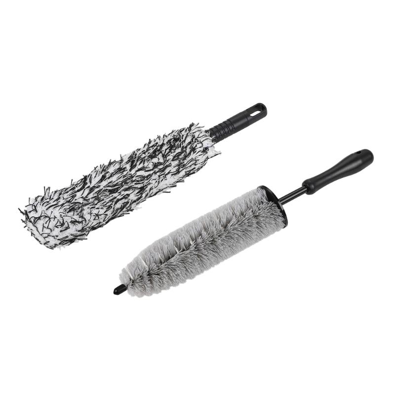 Motorbike Detailing Tool Set, 10-Piece Cleaning Kit Scratch-Free Wheel Ceaning Kit for Broad Wiping, Narrow Gaps, Bodywork, Wheel Areas & Routine