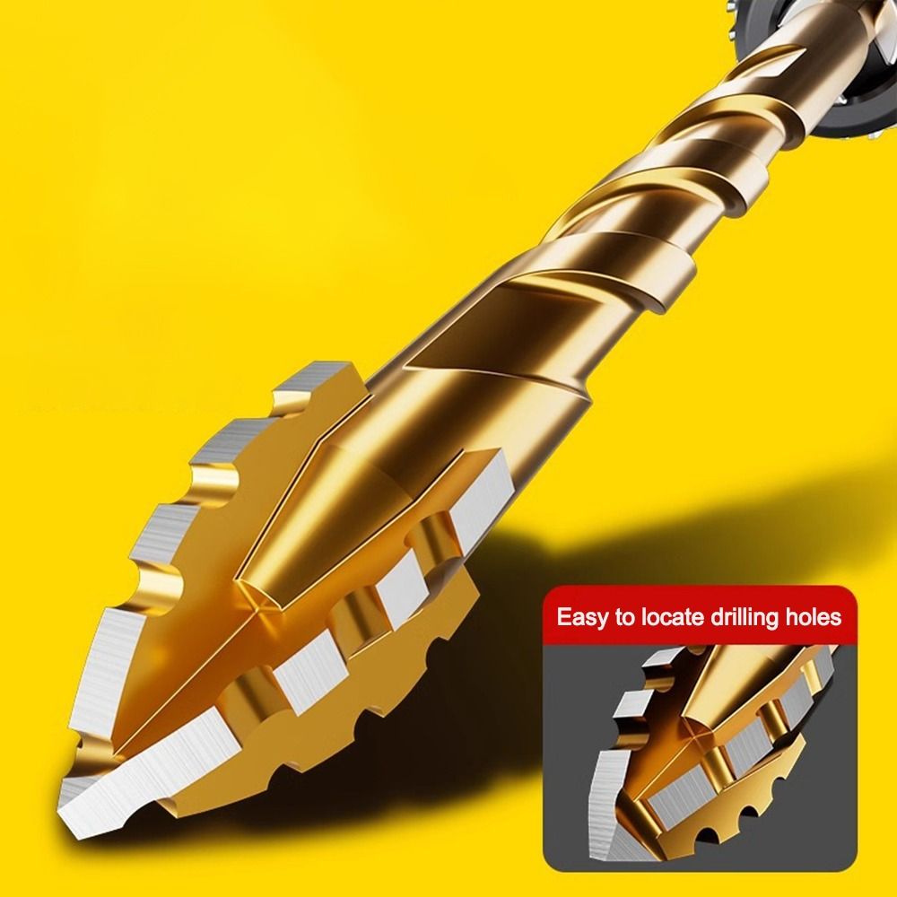 2/3/4/5Pcs Four-Edged Eccentric Drill Bit Skewed Head Concrete Drill Bit Set  Drilling Tool