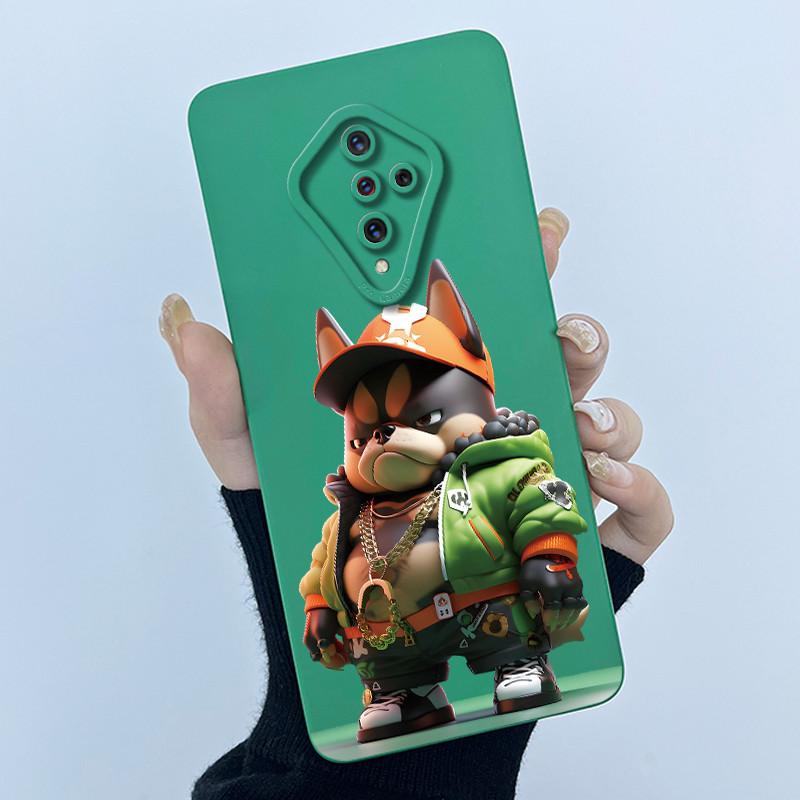 For Vivo S1 Pro Case 1920 PD1945F_EX Cover Lovely Cat Soft Liquid Silicone Matte Phone Case For Vivo X50 Lite V17 Russia Coque