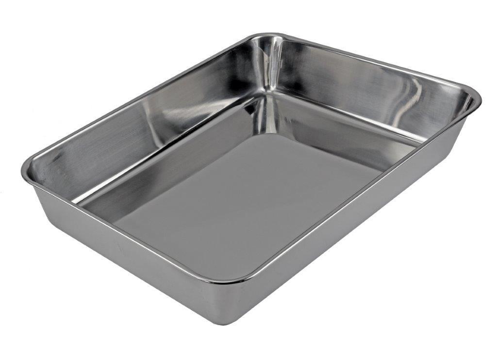 

Поднос квадратный из нержавеющей стали 18-8 Pearl Metal, без ручек, набор из 6 штук (R-10004)