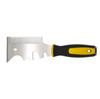 13-in-1 Multi-Function Putty Knife, Stainless Steel Paint Scraper with Comb, Paint Roller Cleaner, Hammerable End Cap
