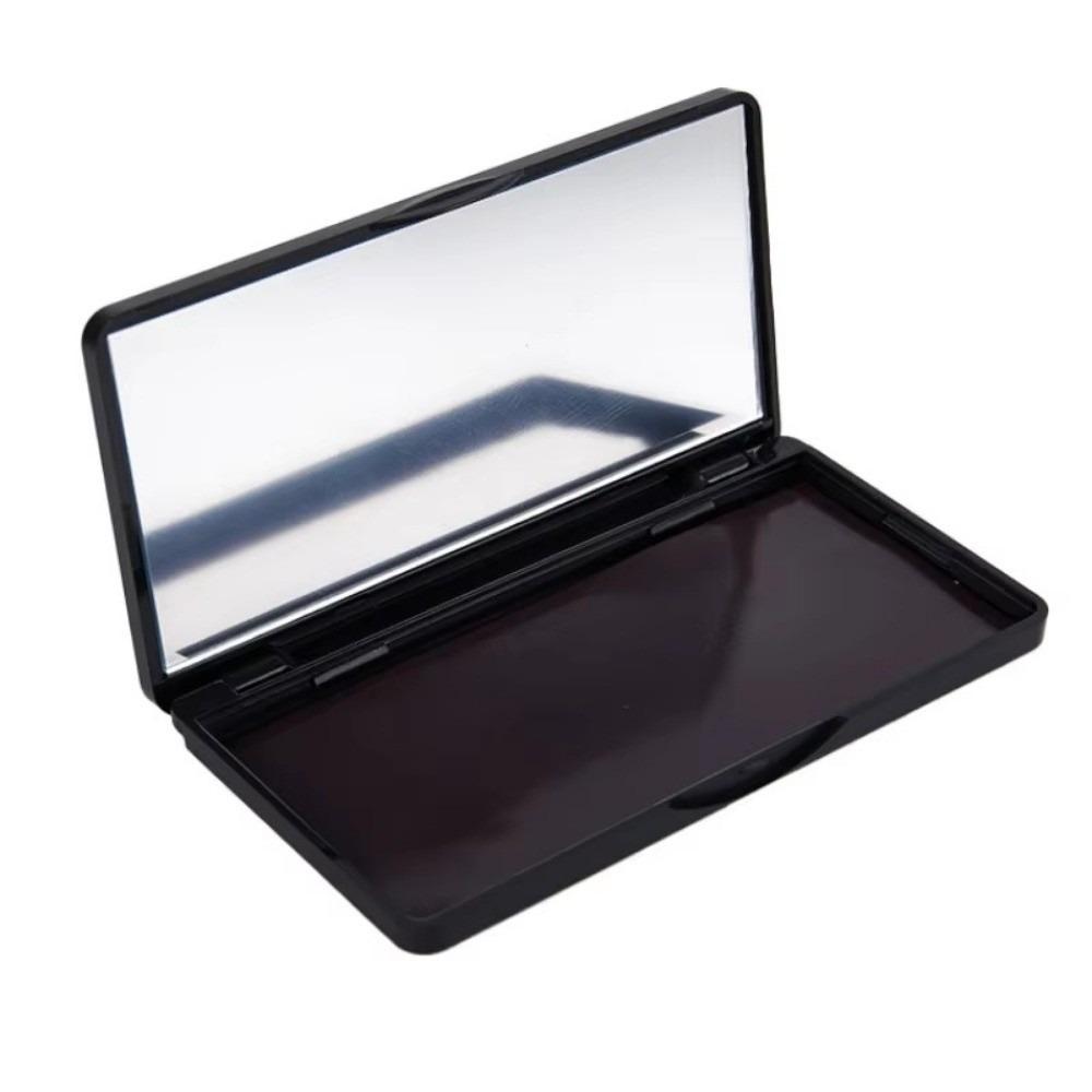 Portable Professional Palette Holder Box Empty Black Eye Shadow Case with Mirror Magnetic Makeup Case For Eyeshadow Powder Blush
