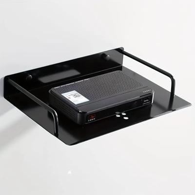 Router Shelf Bracket Wall Mounted Storage Tray TV Set Top Box Rack Router Stand TV Set Top Box Storage Rack