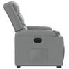 Electric Recliner Chair with Rising Function Light Grey Fabric