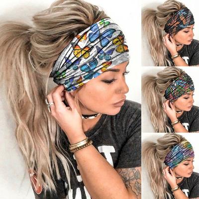 Impressão 3D Fitness Academia Corrida Fitness Turbante Esportivo Yoga Faixas de Cabelo Faixas de Cabeça da Moda Envoltórios de Cabeça