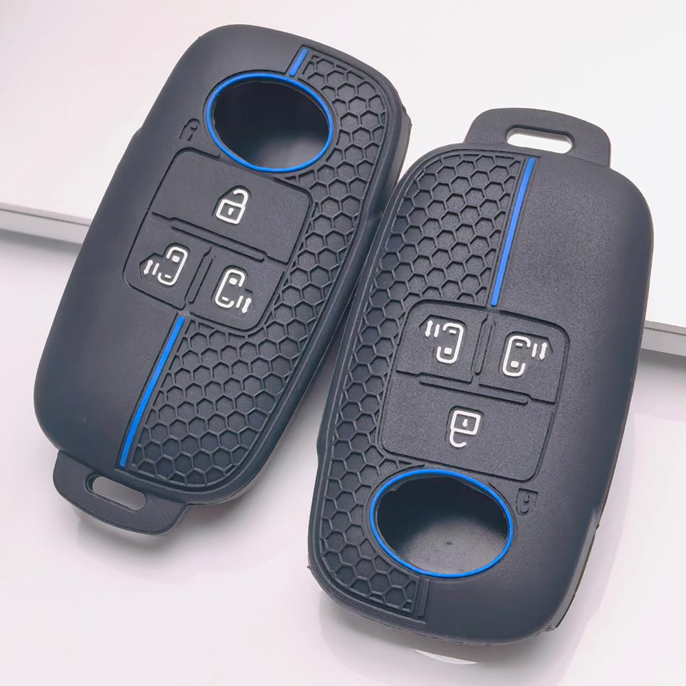 Silicone Smart Key Cover for Toyota Raize Tanto Rex Ativa Daihatsu Rocky Tanto Subaru Rex Honeycomb Texture Shockproof Smart Key Shell Accessory