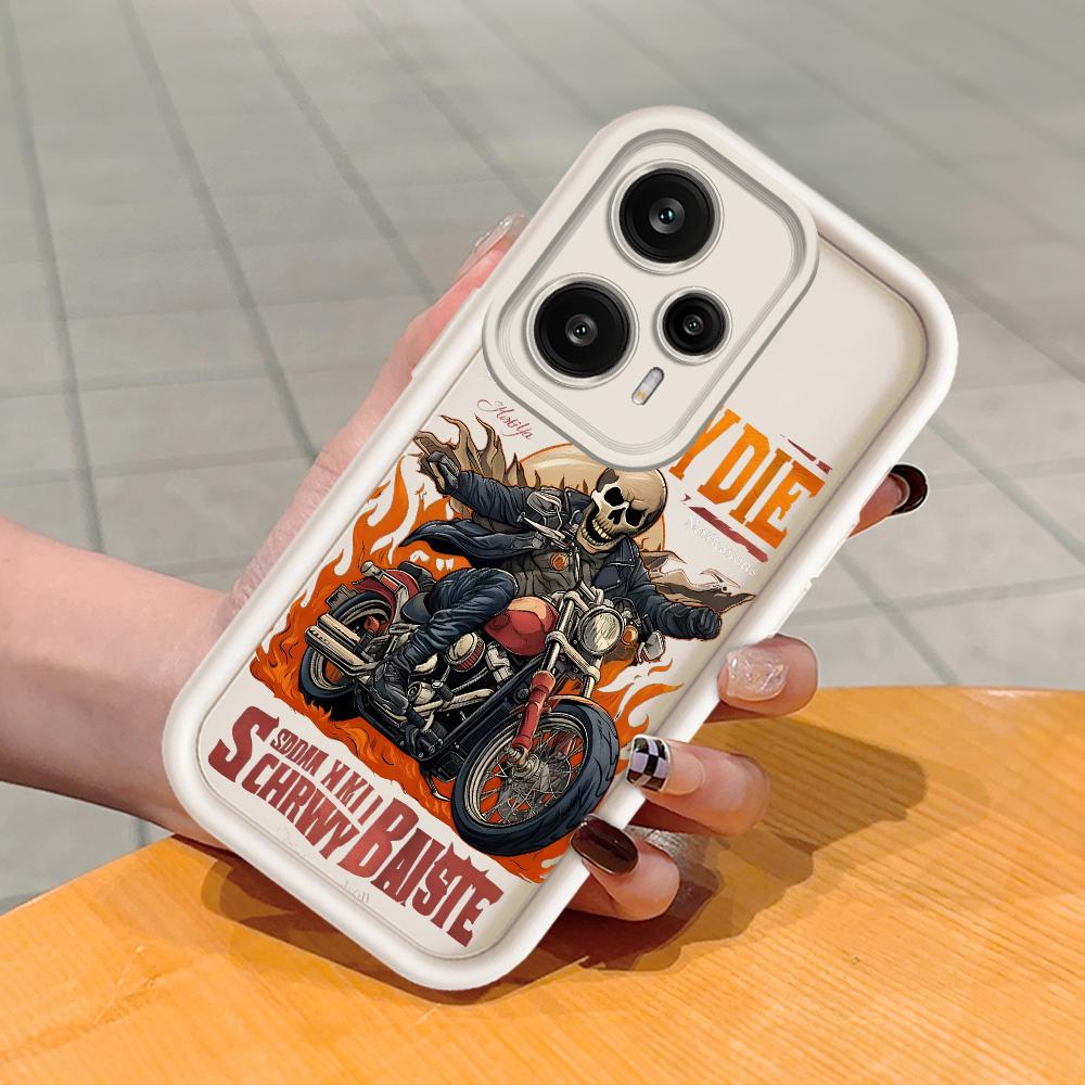 

Мягкий силиконовый квадратный чехол с рисунком лестницы для телефона, полное покрытие, противоударный защитный резиновый чехол для камеры для Xiaomi Redmi Redmi Note 13 Pro+ 5G белый