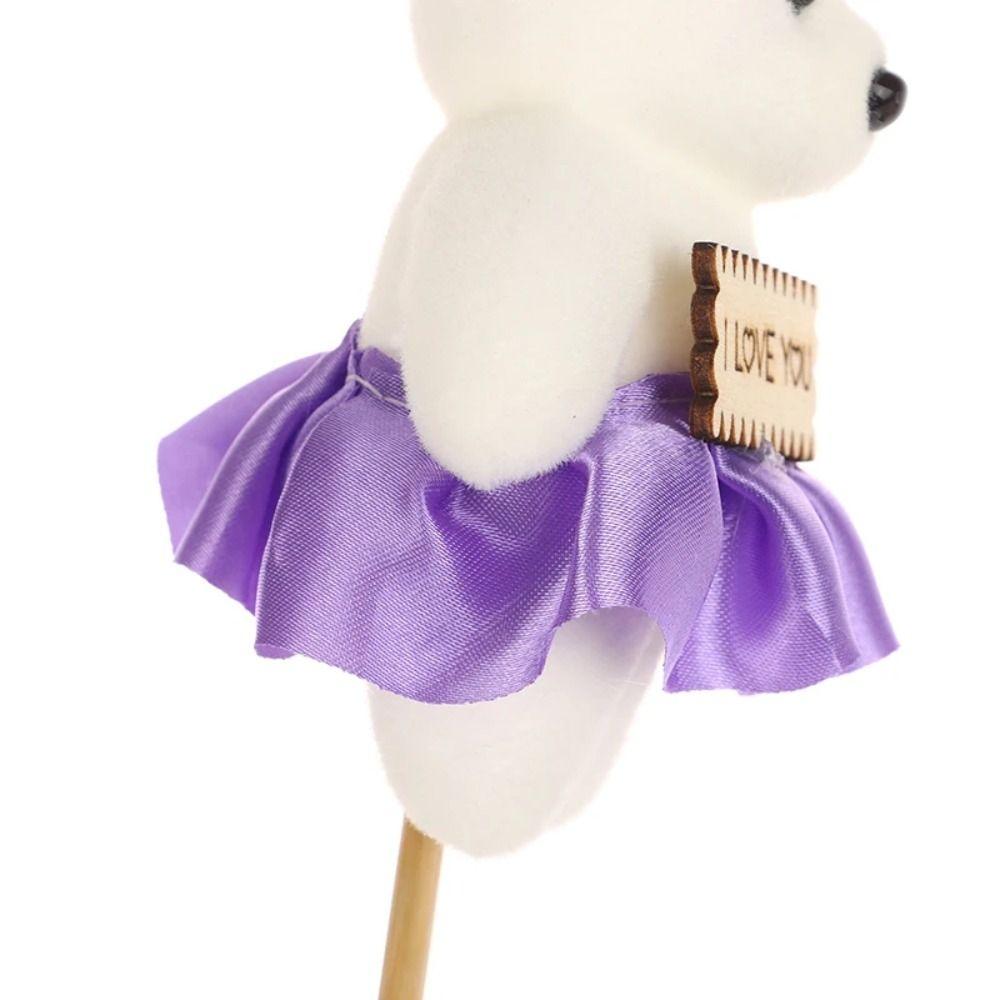 10pcs/set Plush Animal Bear Plush Foam Toys Foam Bear Cartoon Bouquet Doll  Kids/Children Toys