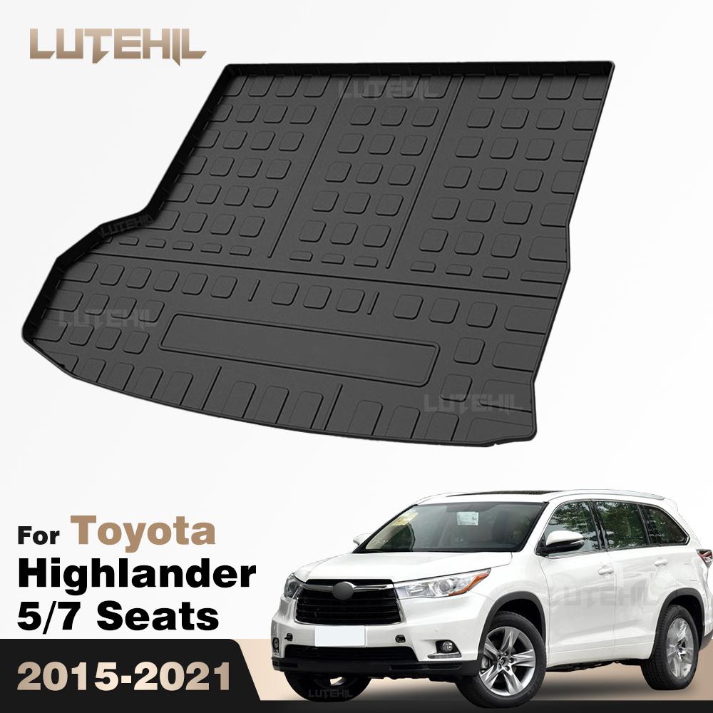 For Toyota Highlander 5/7 Seats 2015-2021 2016 2017 2018 TPE Trunk Mat Mat Cargo Liner Protective Cover Waterproof Accessories