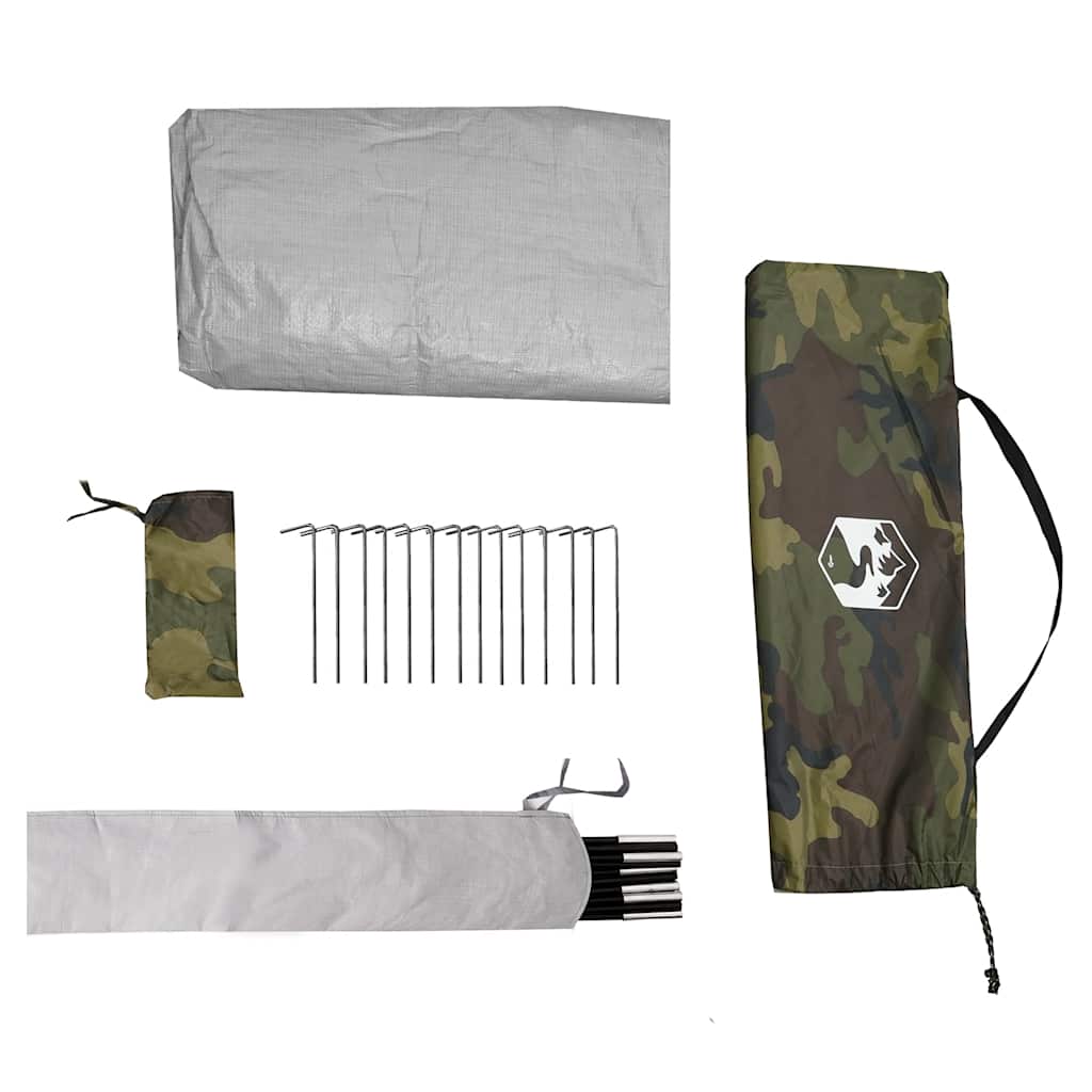 2 Person Tunnel Tent Camouflage Waterproof