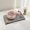 5/6pcs Pink Heart Decal Ceramic Matcha Set, Cute Matcha Set Includes Matcha Bowl, Matcha Whisk and Holder, Bamboo Scoop, Sifter