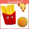 Delightfully Soft Cartoon Plush Cute French Fries And Pizza Pillow For Kids Gifts