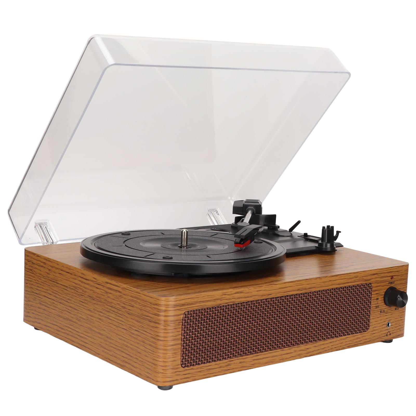 

3-скоростной проигрыватель виниловых пластинок Bluetooth-проигрыватель ретро-фонограф с рубиновой иглой