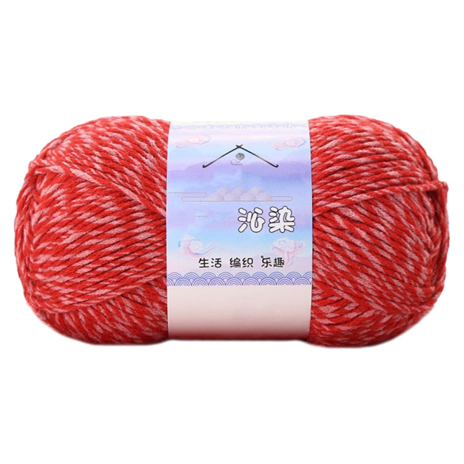

Crochet Yarn Knitting Cotton Yarn for DIY Hat Sweater Scarf Handcrafts Yarn Gradient Color Yarn for Crocheting Knitting 7