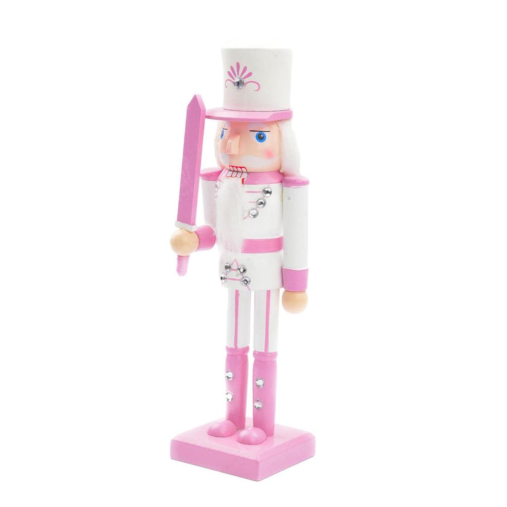 Wooden Nutcracker 10" Nutcracker Figurine Christmas Nutcracker Soldier Christmas Decor for Birthday Holiday Festive Shelf Mantel