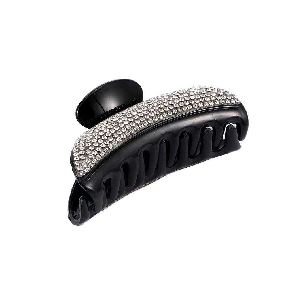 

Fashion Women Hairpin Hair Clips Headwear Large Full Crystals Rhinestones Hair Claw Hair Clamp чёрный