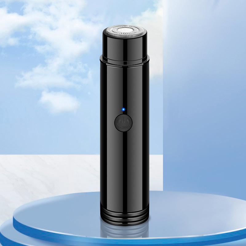 Mini přenosný elektrický holicí strojek s automatickým ovládáním, nabíjení přes USB, pro obočí, horní a dolní rty, tváře, bradu a krk