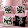 W-West Coast C-Choppers Cushion Cover Summer Coolness Linen Fabric Double-Sided Printing Pillow Case Sofa Home Decor Gift