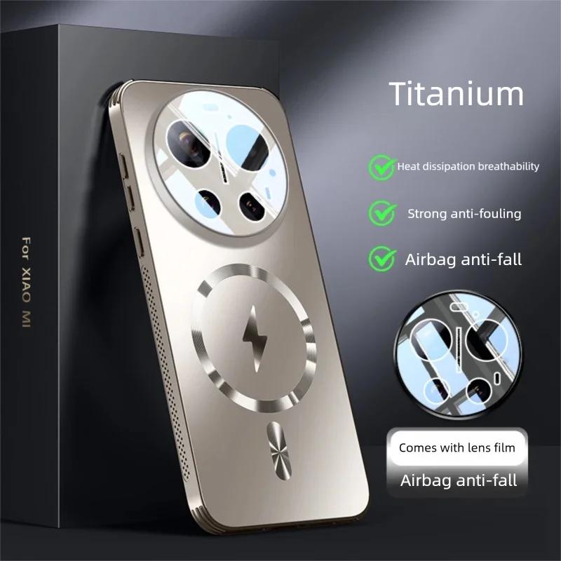Magnetic Case for Xiaomi Mi 17 15 14 13 Ultra Pro Cover Heat Dissipation Hole Bumper Lens Film Cover for Magsafe Shell Fundas
