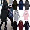 Women Long Sleeve Zip Up Hooded Hoodie Jacket Jumper Cardigan Coat Size Plus