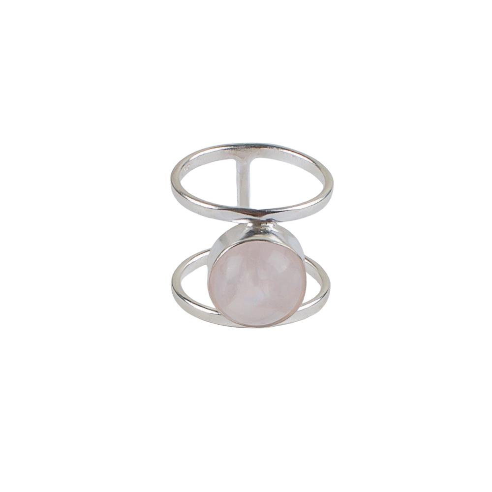 Rose Quartz Gemstone 925 Sterling Silver Jewelry Handmade Ring Anniversary Gift RR-13-20