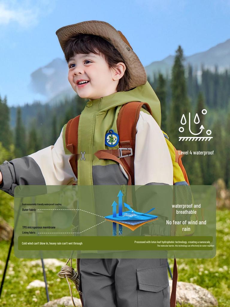 Right European Boys' Fleece-Lined Winter Jacket - Thick Warm Cotton Clothing for Toddlers