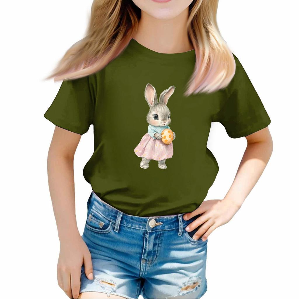 Toddler Girl Boy T-Shirts Kids Top Boys And Girls Printed Short Sleeved T-shirt