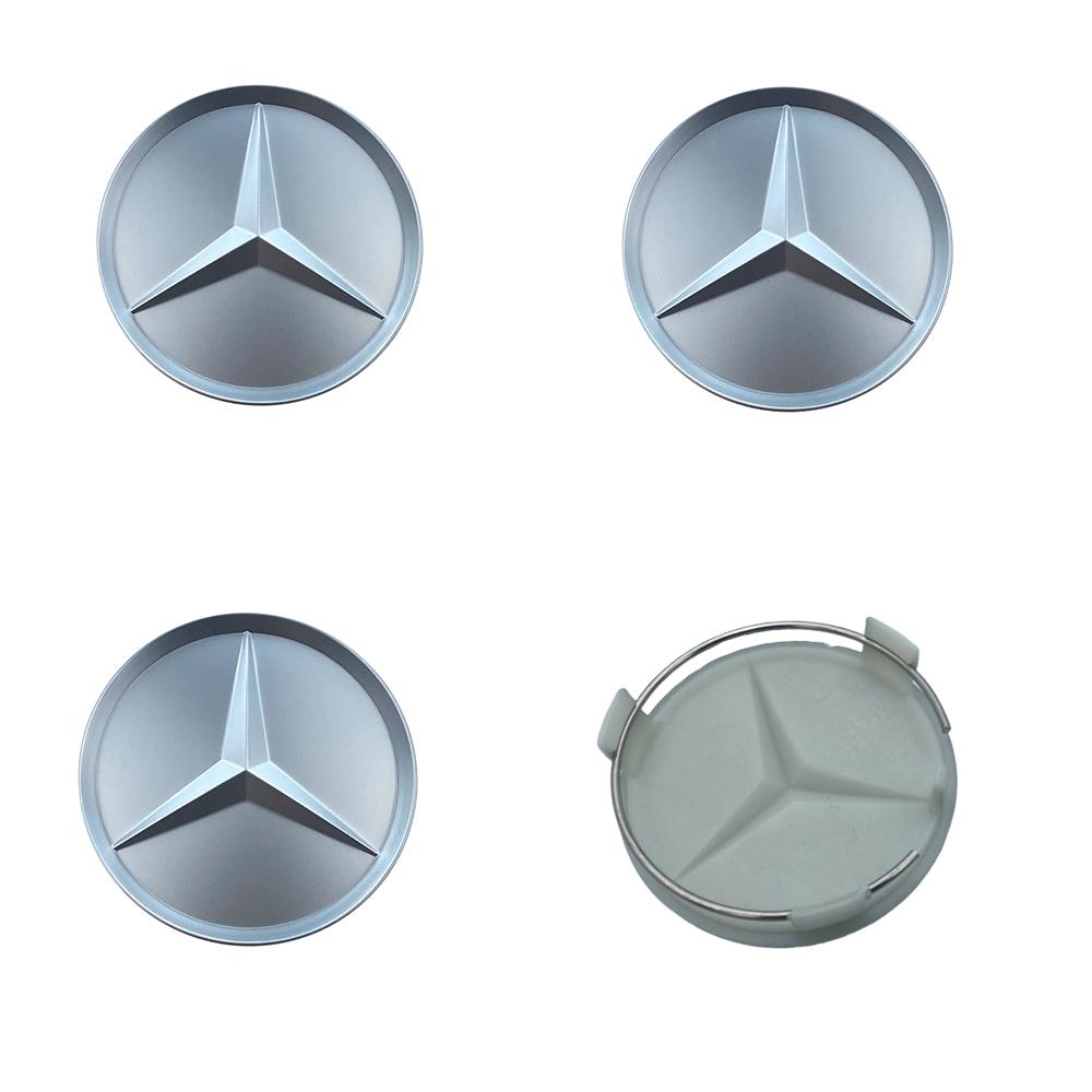 4Pcs 75MM Car Wheel Center Caps Rims Hub Caps For Mercedes Benz W204 205 A B C E S CLA CLK ML GLK GLA GLB GLC CLAS Accessories