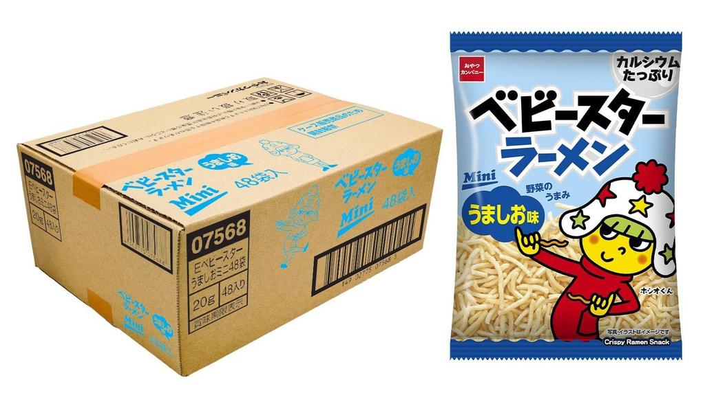 Oyatsu Company Baby Star Ramen Umashio Flavor Mini Sweets Snacks Ramen Snacks Appetizers Snacks Rolling Stock Event Use Prizes Bulk Purchases