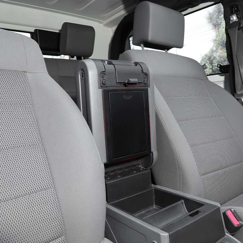 Auto-Armlehnenbox hinten, Aufbewahrungsbox, Organizer-Container für Jeep Wrangler JK 2007–2017, Zubehör zum Verstauen und Aufräumen des Innenraums