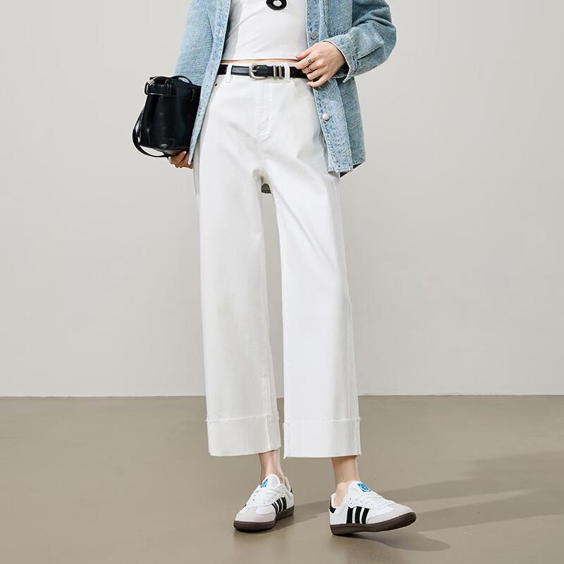 ESE-Y Women s Cuffed Straight-Leg Jeans 31