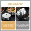 Large Stainless Steel Ramen Bowl with Double Wall Insulation for Soup Noodles Korean Cold Noodle Dish Home Restaurant Use
