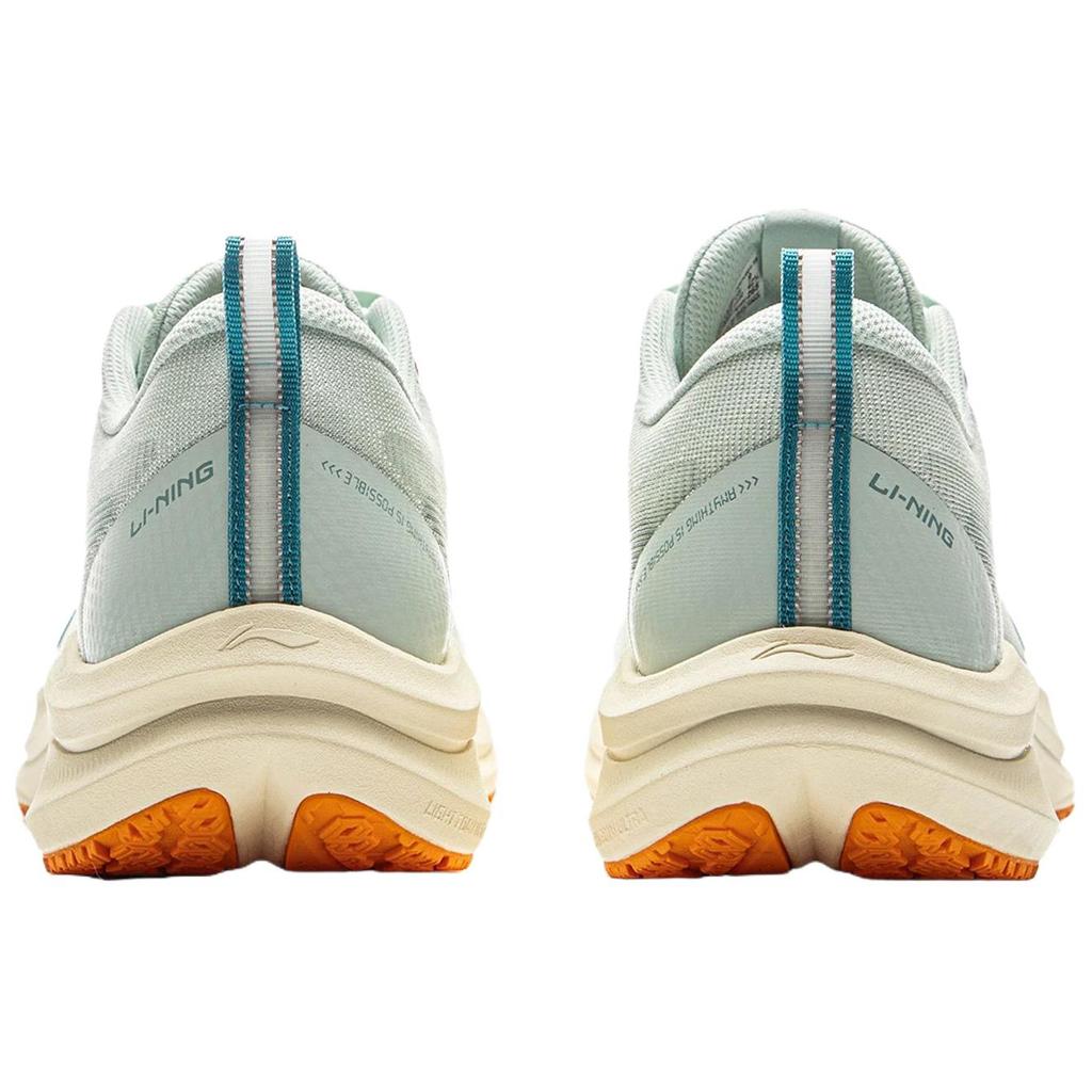New LINING Red Hare 8 Running Shoes Men's Low top Light Moss Blue/Pale Mountain Green ARPV001-19
