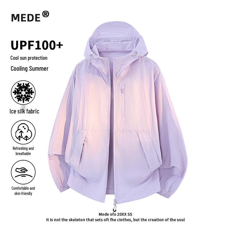 MEDE Men s UV Protection Ice Silk Sun Jacket S