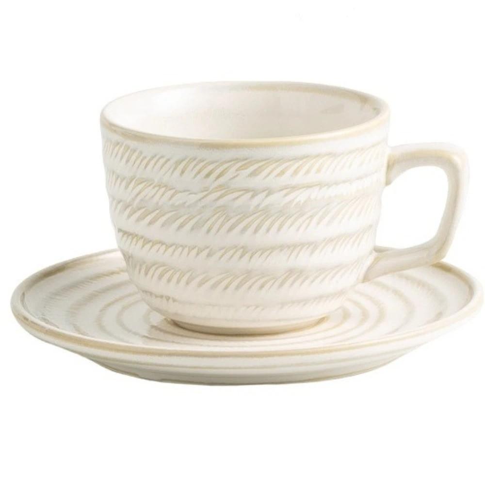 Elegant Cappuccino Cups Embossed Floral Latte Cup Creative Coffee Mugs Cafe