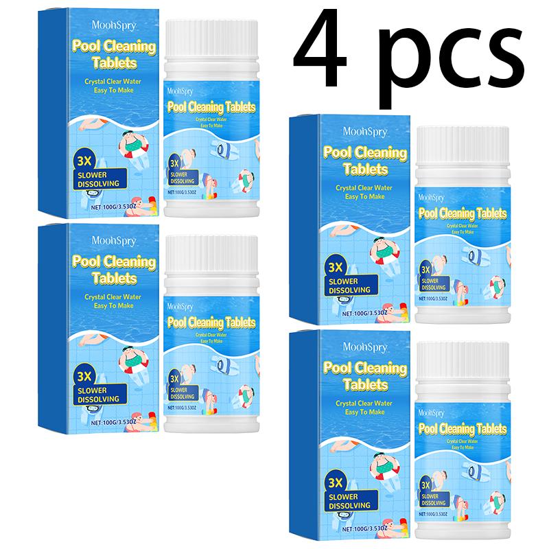 Pool Cleaning Tablets Pool Water Clarification Odor Removal Stains Multi-Purpose Cleaning Effervescent Tablets