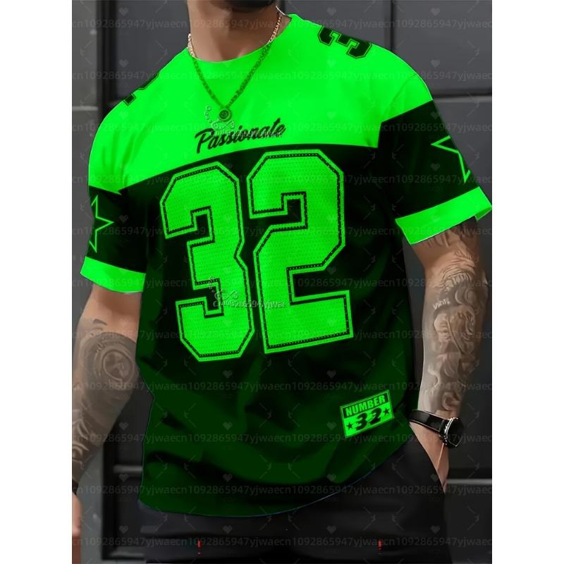 2026 Summer men no.32 print Personality American Casual Digital jersey T Shirt Summer Women Beach Short Sleeved Surfing T-shirt