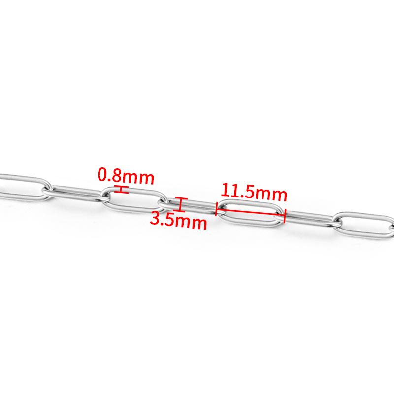 Stainless Steel Oval Link Chain for DIY Jewelry Making: Necklaces & Bracelets