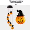 Waterproof Solar Wind Chime Pumpkin Lamp LED Hallowen String Light  Hallowen Decoration