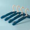 Collapsible Travel Hangers Lightweight Foldable Space-Saver Closet Clothes Hangers with Hidden Clips for Jackets Pants