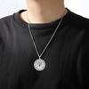 Chi Rho Halskette Edelstahl Christlicher Schmuck Alpha Omega Christogramm Religiöses Geschenk zum Schutz Beten