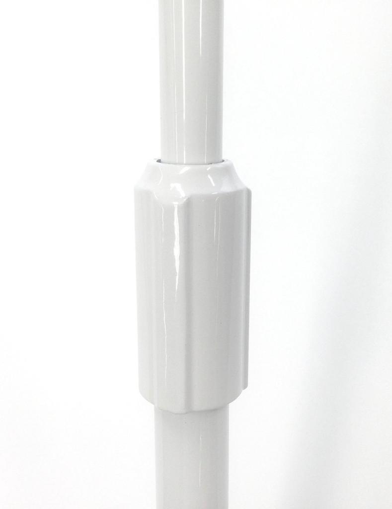KC MCS-4400WH White Straight Microphone Stands (Set of 6) (Soft Case and Microphone Holder Included)