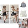 Women's Girls Slim High Waist Pleated Tennis Skirt With Safety Pants For Stylish Comfort