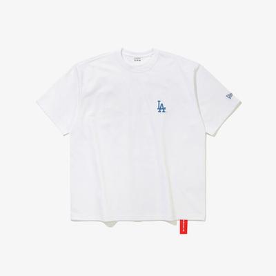 New Era Mlb La Dodgers Team fLag T shirT whiTe 15147513