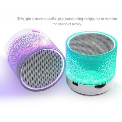 Bluetooth Mini reproduktor Bezdrátový reproduktor Barevná LED TF karta USB Subwoofer