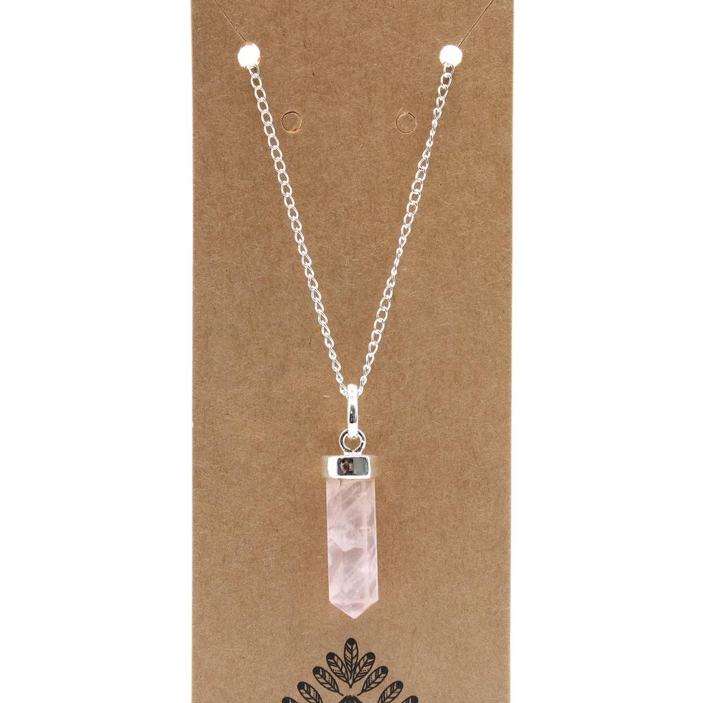 Rose Quartz Point Pendant