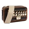 New MICHAEL KORS Bradshaw Leather Stud Camera Shoulder Bag Women's Brown 32H1G2BC2V-BRN-ACORN