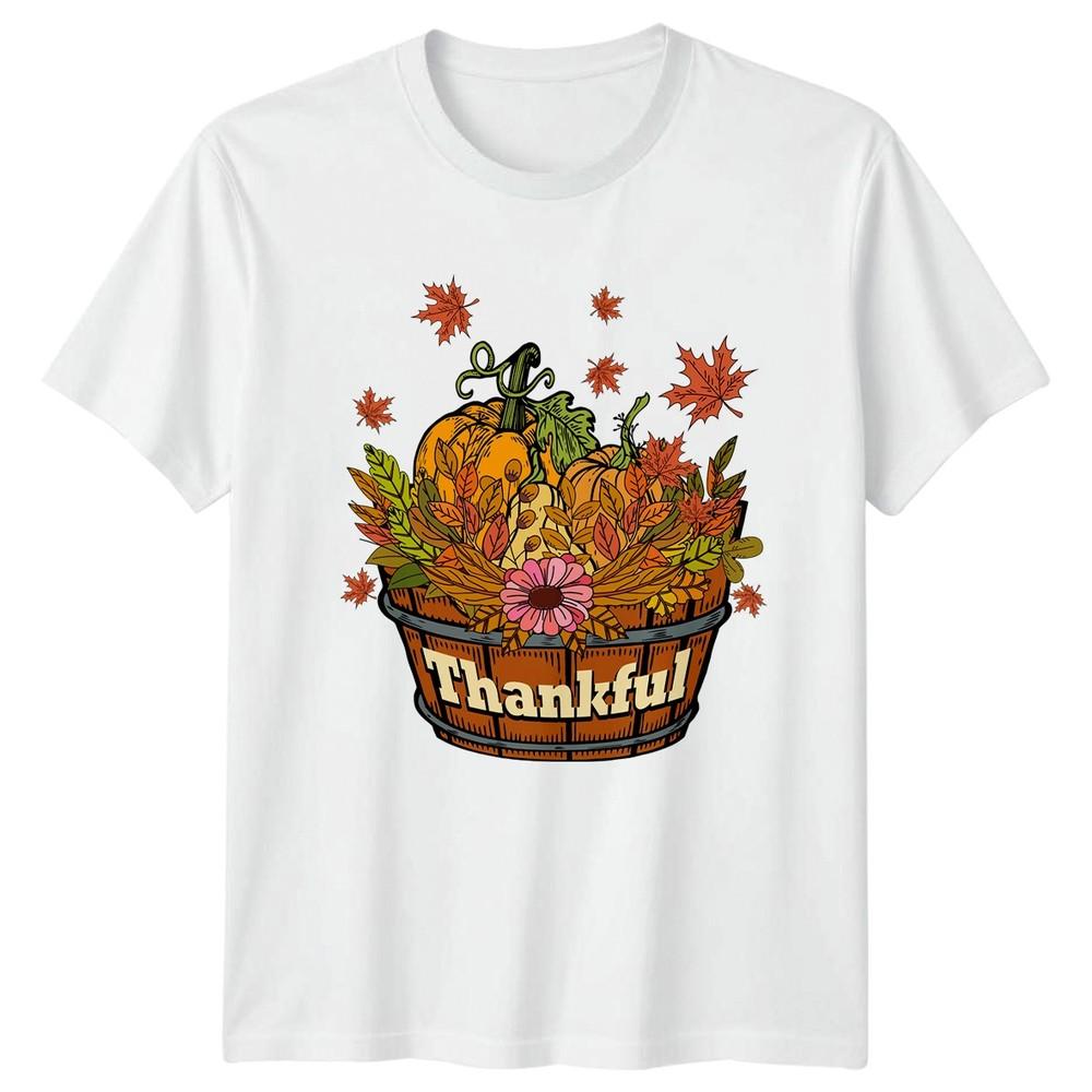 Thankful TShirt Unisexs Fall Thanksgiving Gift For Her S