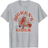 Funny Hard Cider Adult Humor Retro Vintage Mascot Joke T-Shirt