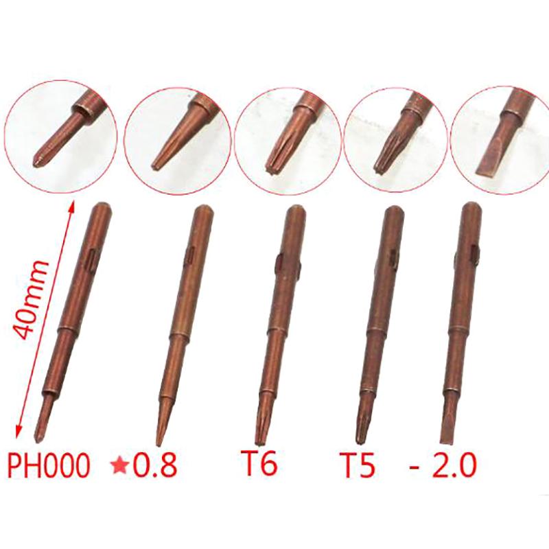 Multifunction Mini Blade Screwdriver With Replacemet Head Anti Slip Repair Tools